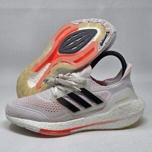Adidas Women's UltraBoost 21 Tokyo White Red Lifestyle Shoes S23840 Size 5